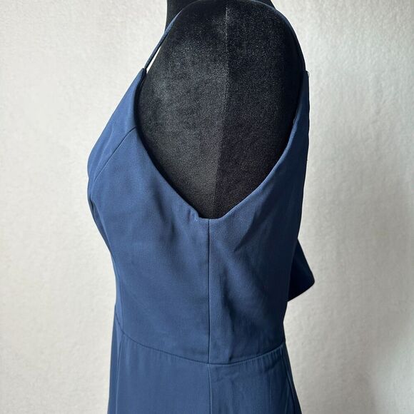 La Maison Talulah Vanity Fair Gown Maxi Dress Sz L Blue Formal Wedding Prom Hoco - Picture 7 of 14